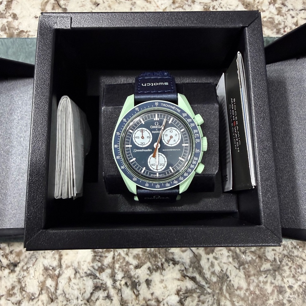 Swatch Blue and Green Men's Watch